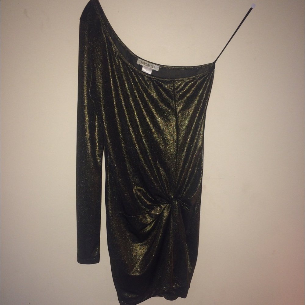 Gold metallic dress