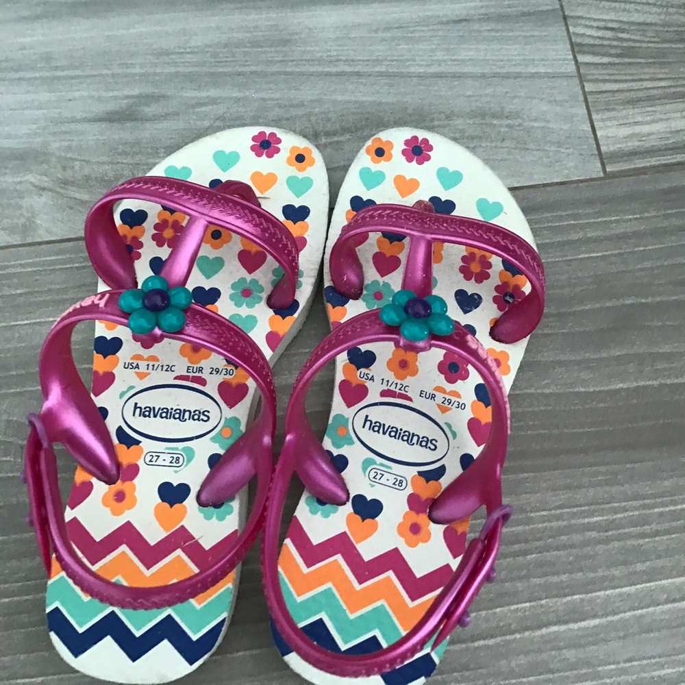 Kid's Havaianas sandals size 11/12 Child size