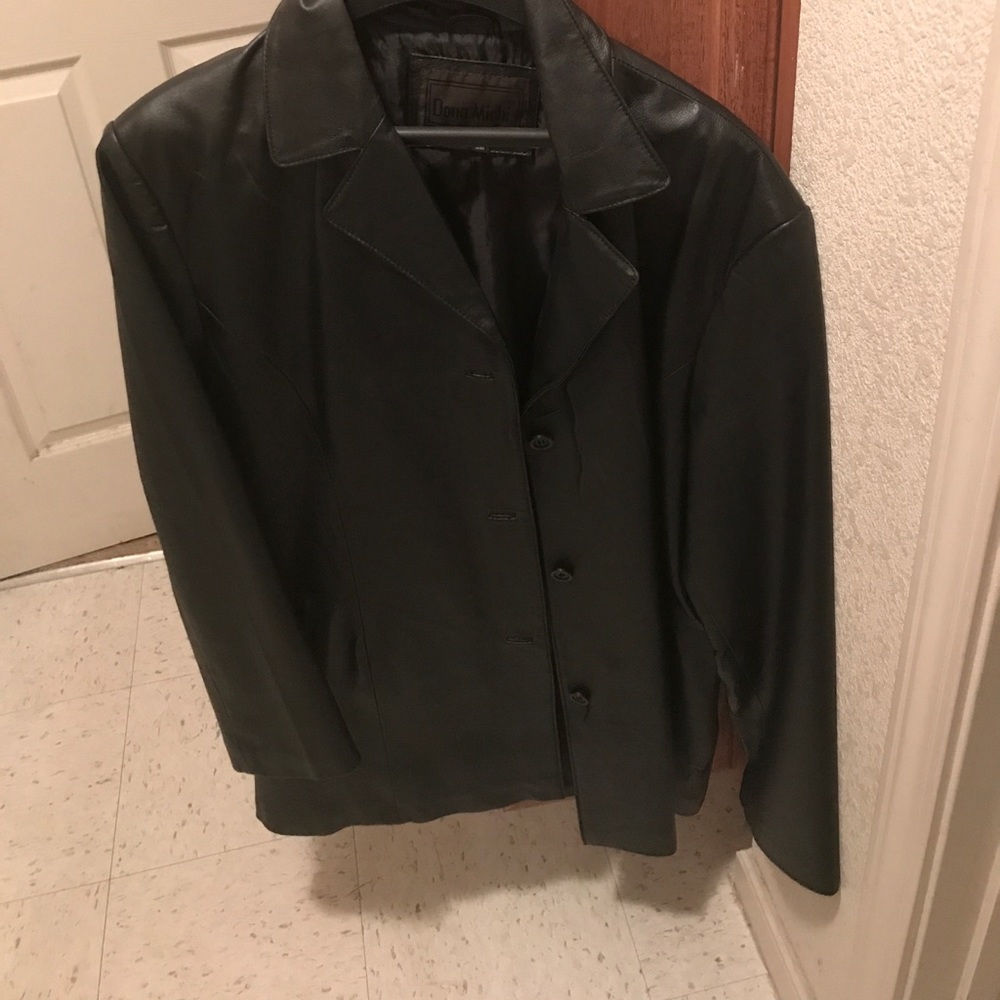 Leather coat