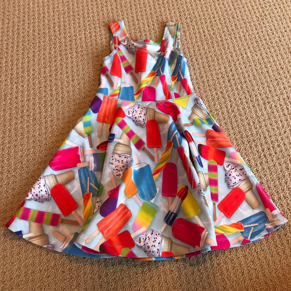 Girls ice cream print dress