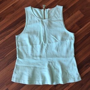 J Crew Turquoise Peplum Top