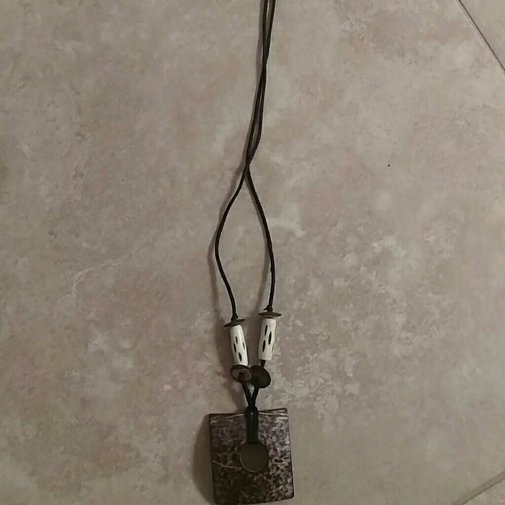 Authentic wooden necklace