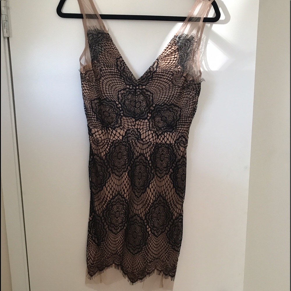 Lace mesh dress