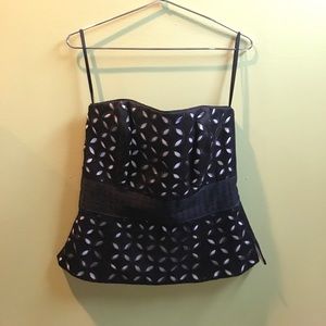 White House | Black Market Strapless Bustier Top