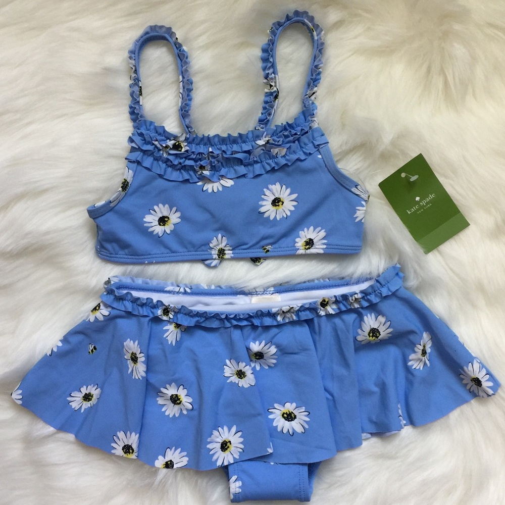 🐠🌼Kate Spade Daisy Two Piece Girls swimwear🐠🌼 - Picture 1 of 2
