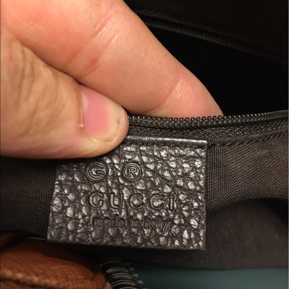 GUCCI Nylon with leather Trim Hobo Bag - Picture 4 of 8