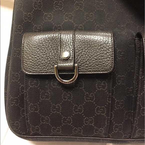 GUCCI Nylon with leather Trim Hobo Bag - Picture 8 of 8