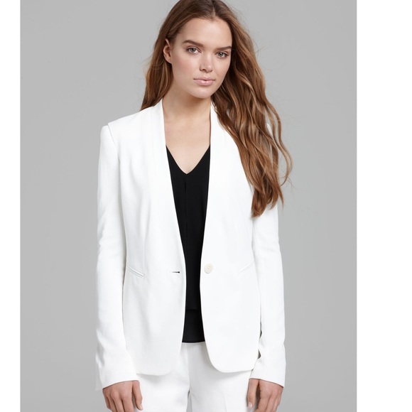 theory white blazer