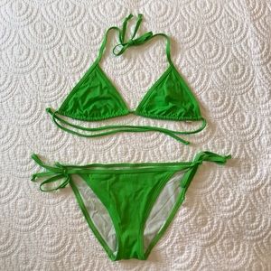Victoria's Secret Green String Bikini