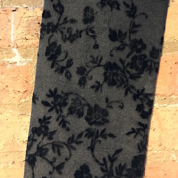 &Denim by H&M Black Ombré Skinny Leg, with Velvet - Picture 4 of 5