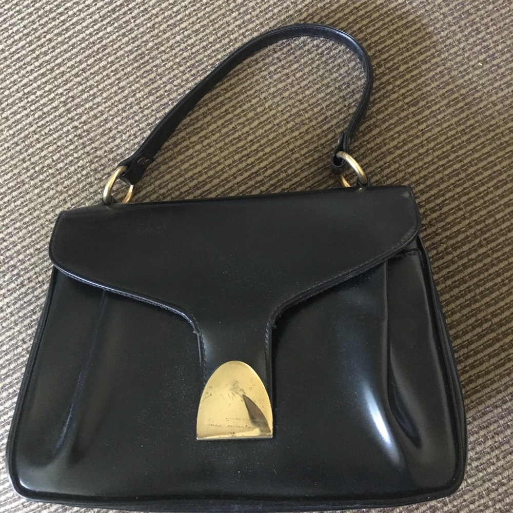 Vintage black hand bag