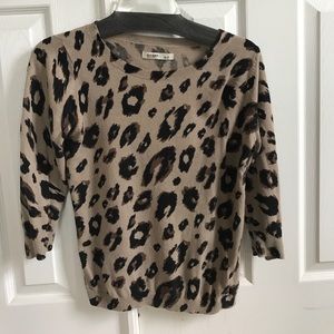 3/4 length leopard sweater