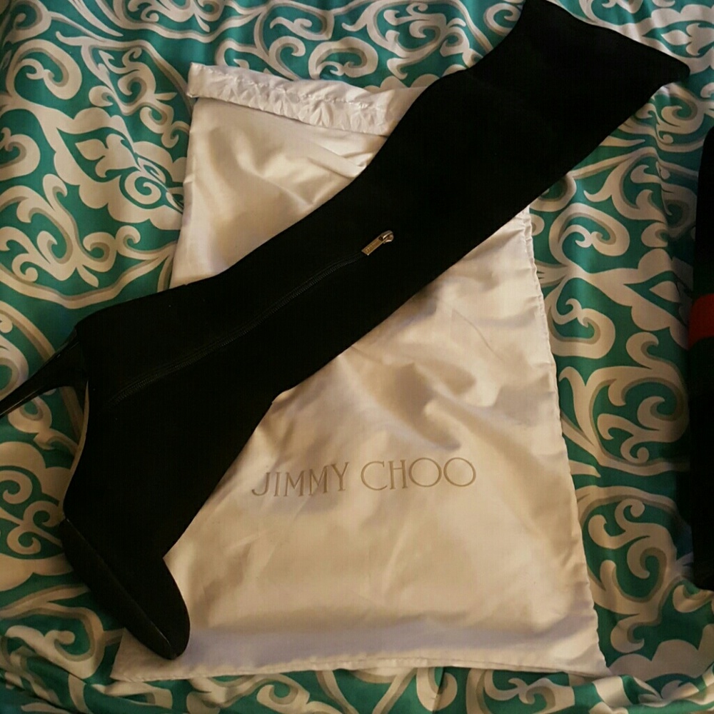 Jimmy Choo Suede Knee High Boots