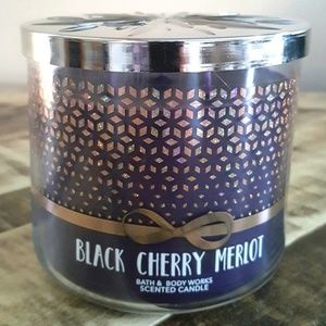 Bath & Body Works BLACK CHERRY MERLOT 3 Wick