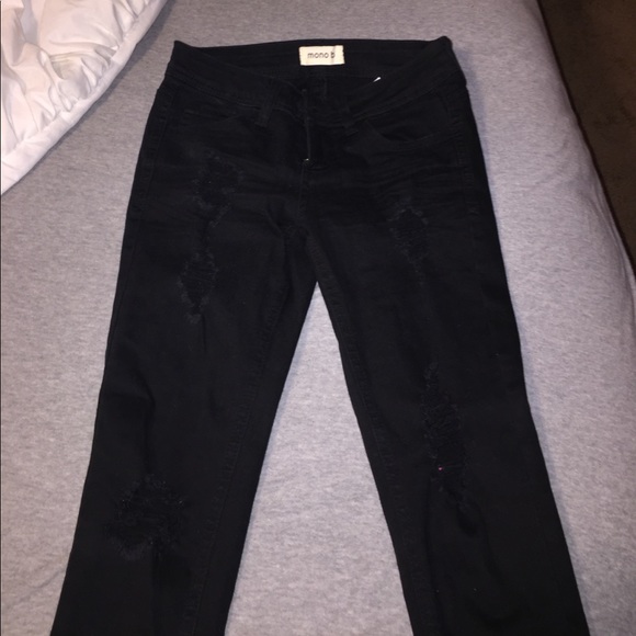 Black ripped jeans - Picture 2 of 3