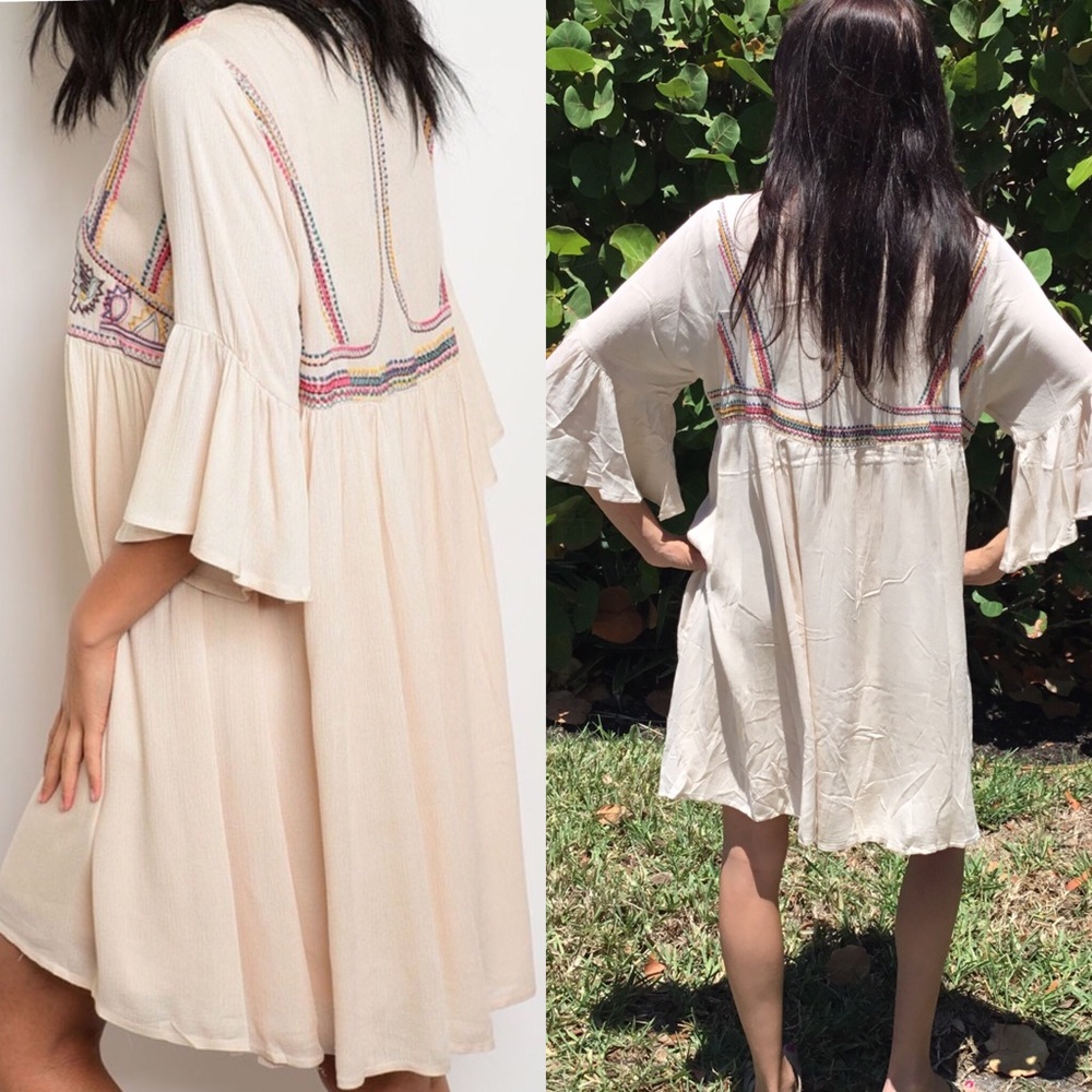 Boho Embroidered Dress - Picture 2 of 3