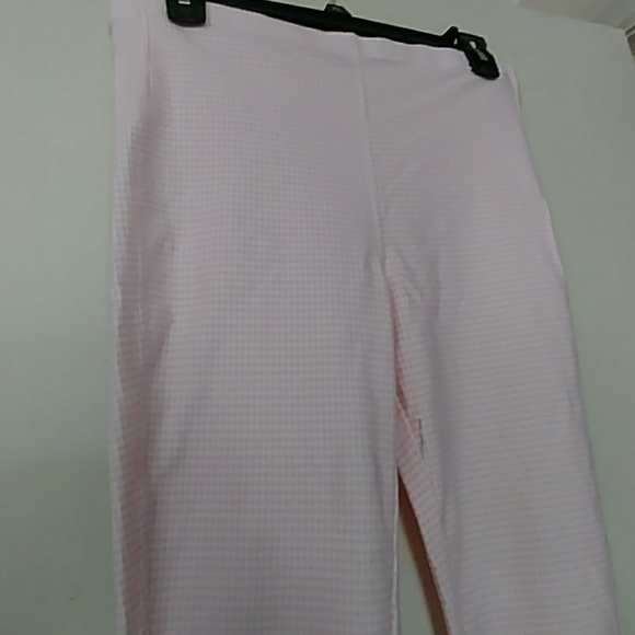 NWOT WOMEN'S PINK GINGHAM LEGGINGS SIZE 10 - Picture 4 of 8