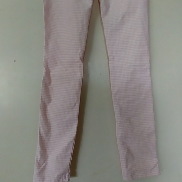 NWOT WOMEN'S PINK GINGHAM LEGGINGS SIZE 10 - Picture 6 of 8