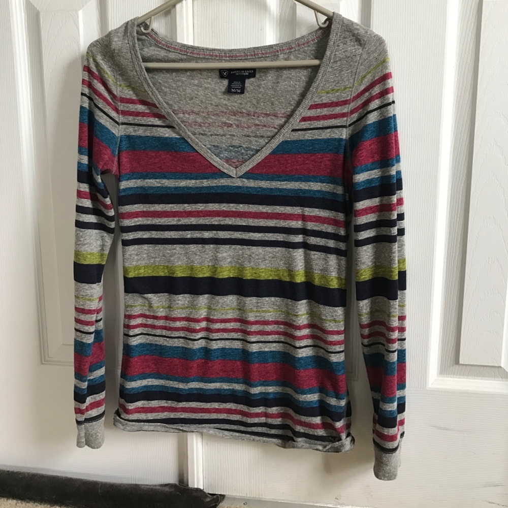 Long sleeve strip shirt