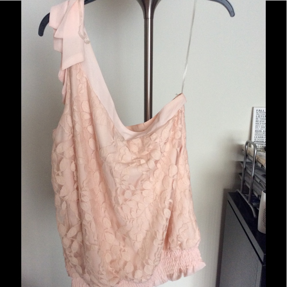 Romantic one shoulder blouse