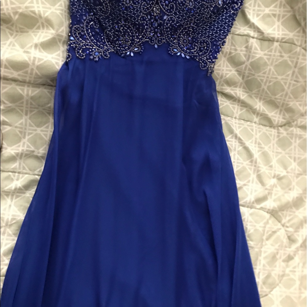 Evening gown by designer Tony Bowls of Paris