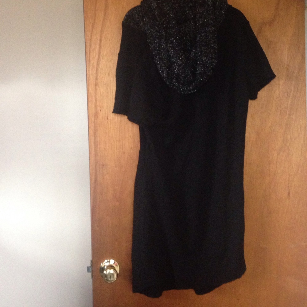 Black cowl neck sweater