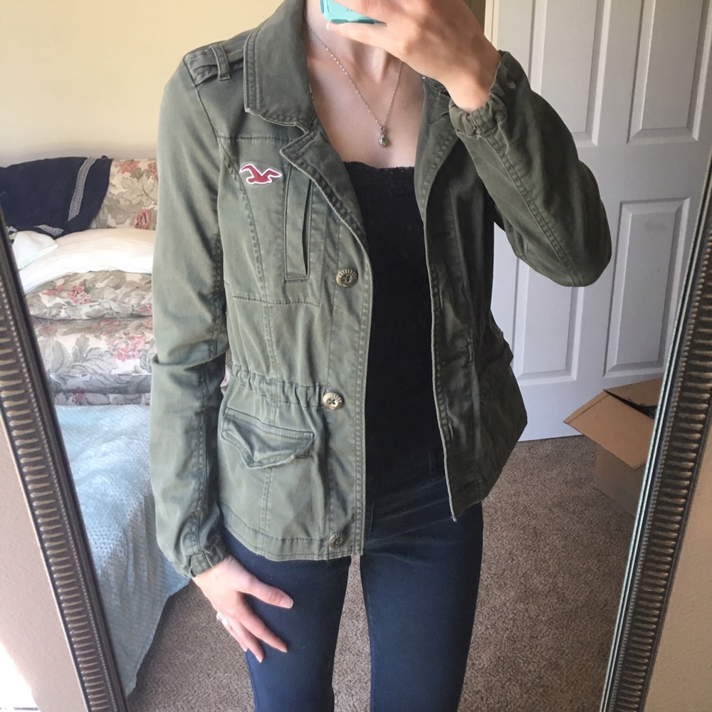 Hollister Olive Green Utility Jacket
