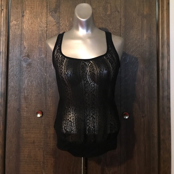 Lace racer back tank top - Picture 1 of 5