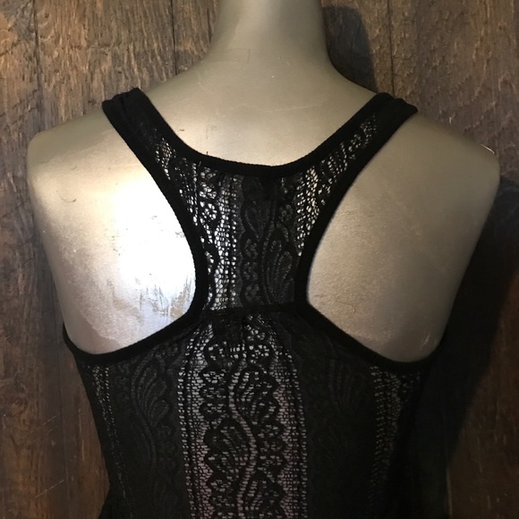 Lace racer back tank top - Picture 3 of 5