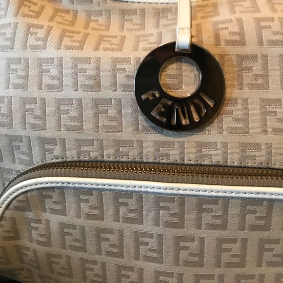 Fendi monogrammed, canvas satchel 🖤SOLD🖤 - Picture 7 of 8