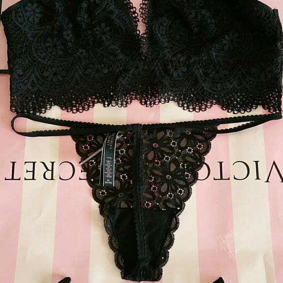 VICTORIA'S SECRET BRALETTE L & V-STRING L - Picture 4 of 6