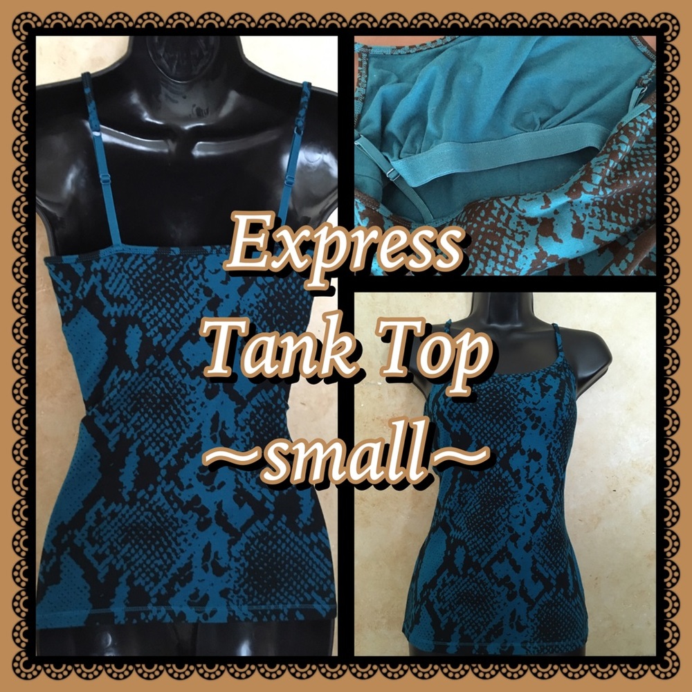 EXPRESS- Sexy Tank- snakeskin design- small