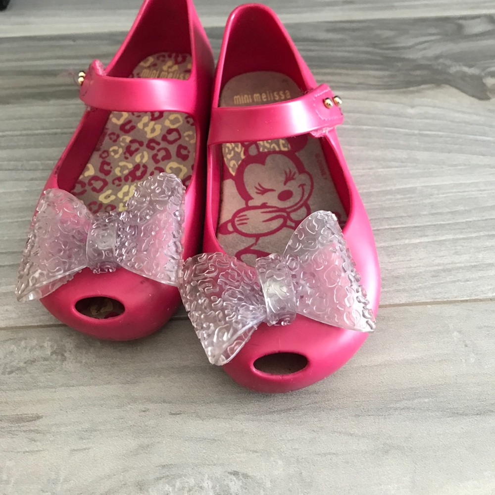 Mini Melissa Pink Disney 'Minnie Mouse' Jelly Shoe