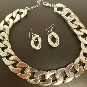 Necklace and earrings