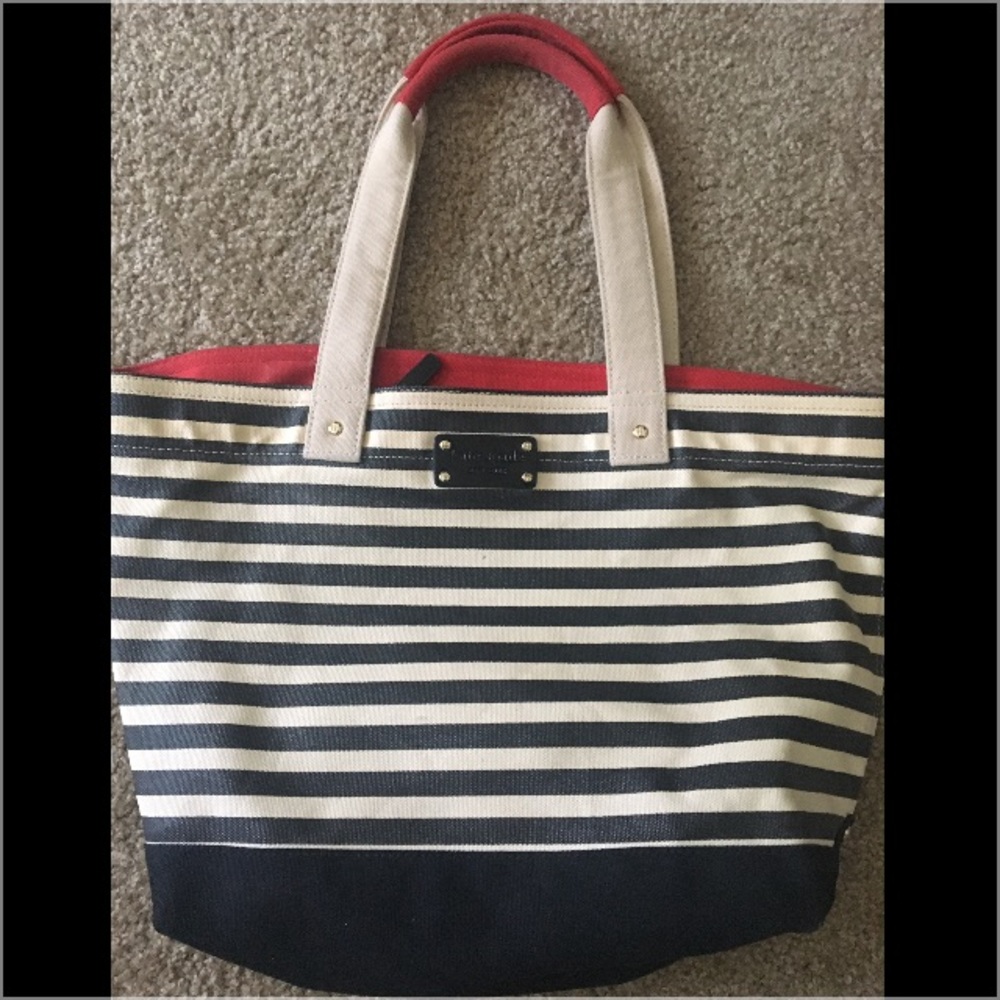EUC Kate Spade canvas tote. $30(final markdown)