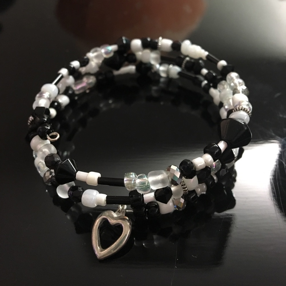 5 for $10 Handmade memory wire wrap bracelet