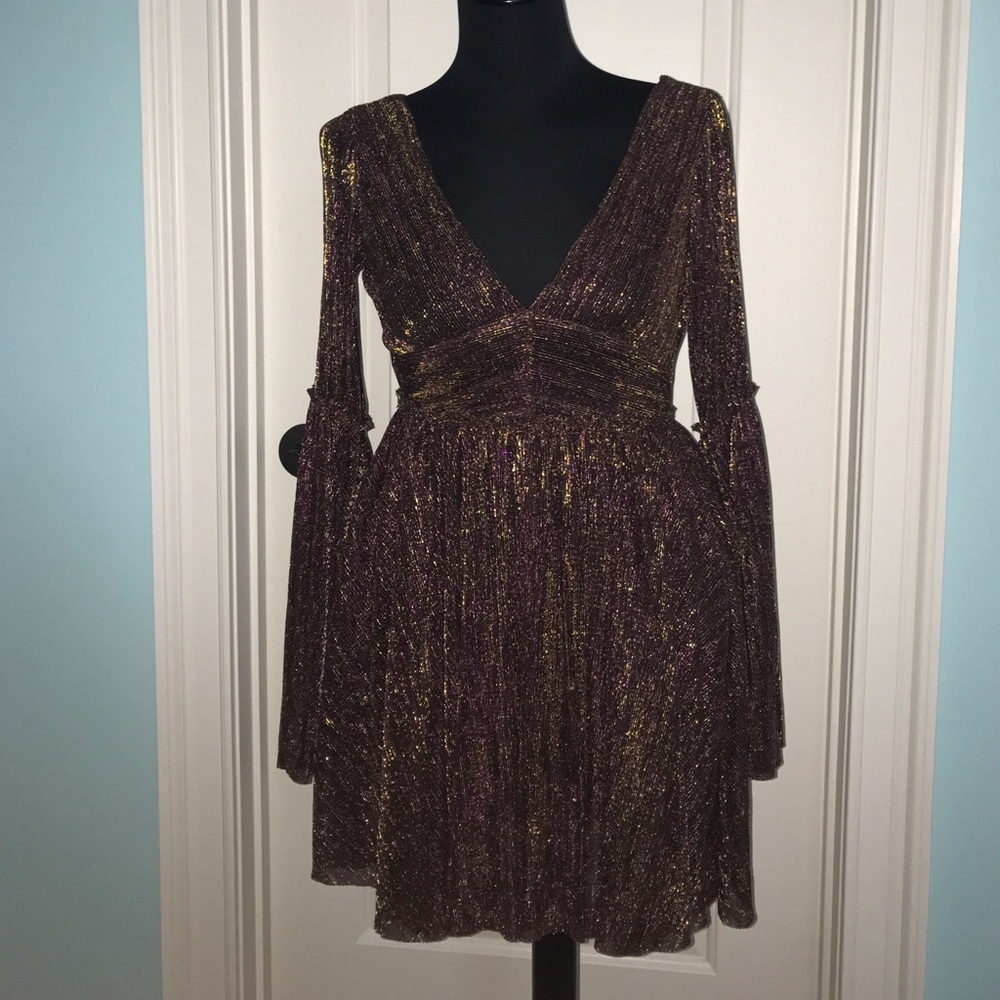 Urban Outfitters Sparkly Belle sleeved dress