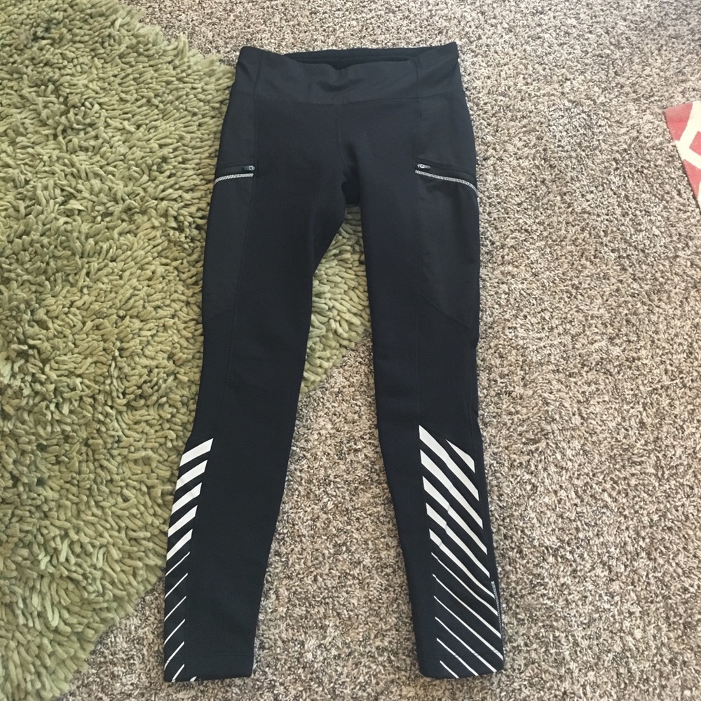 Athleta Power Lift Tights, Fleece-lined Leggings