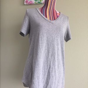 Grey V-Neck Tee