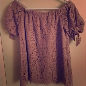 Off shoulders blouse made of beautiful fabric