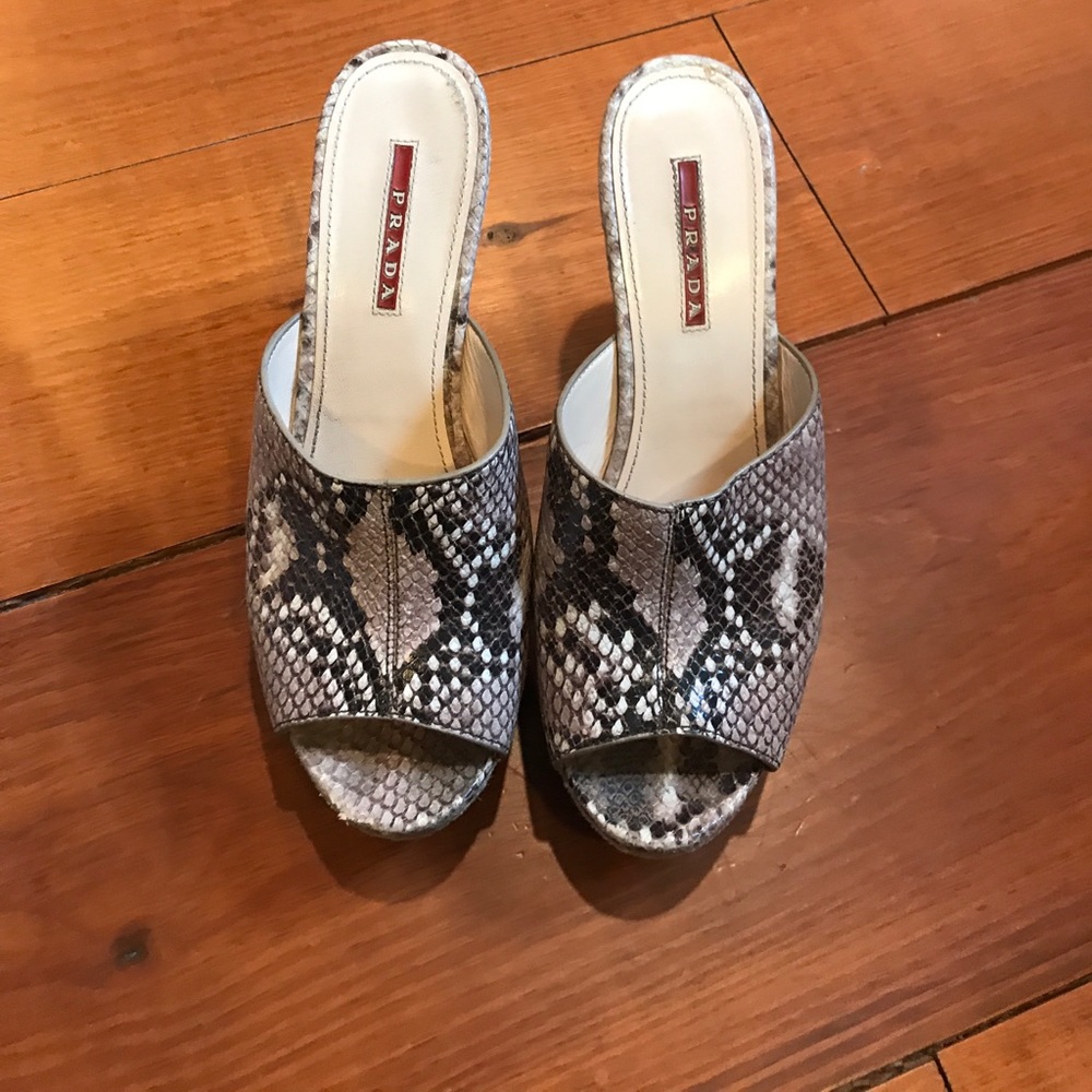 Prada platform mules