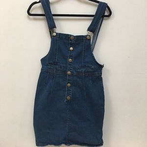 Forever 21 Denim Overall Dress
