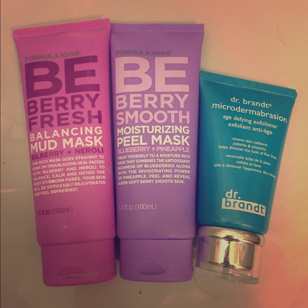 Dr. Brandt microdermabrasion & BE BERRY face Masks