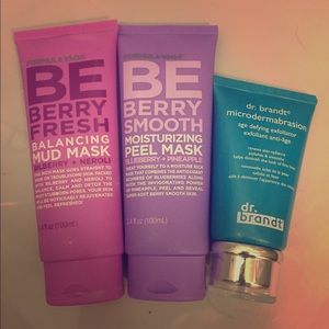 Dr. Brandt microdermabrasion & BE BERRY face Masks