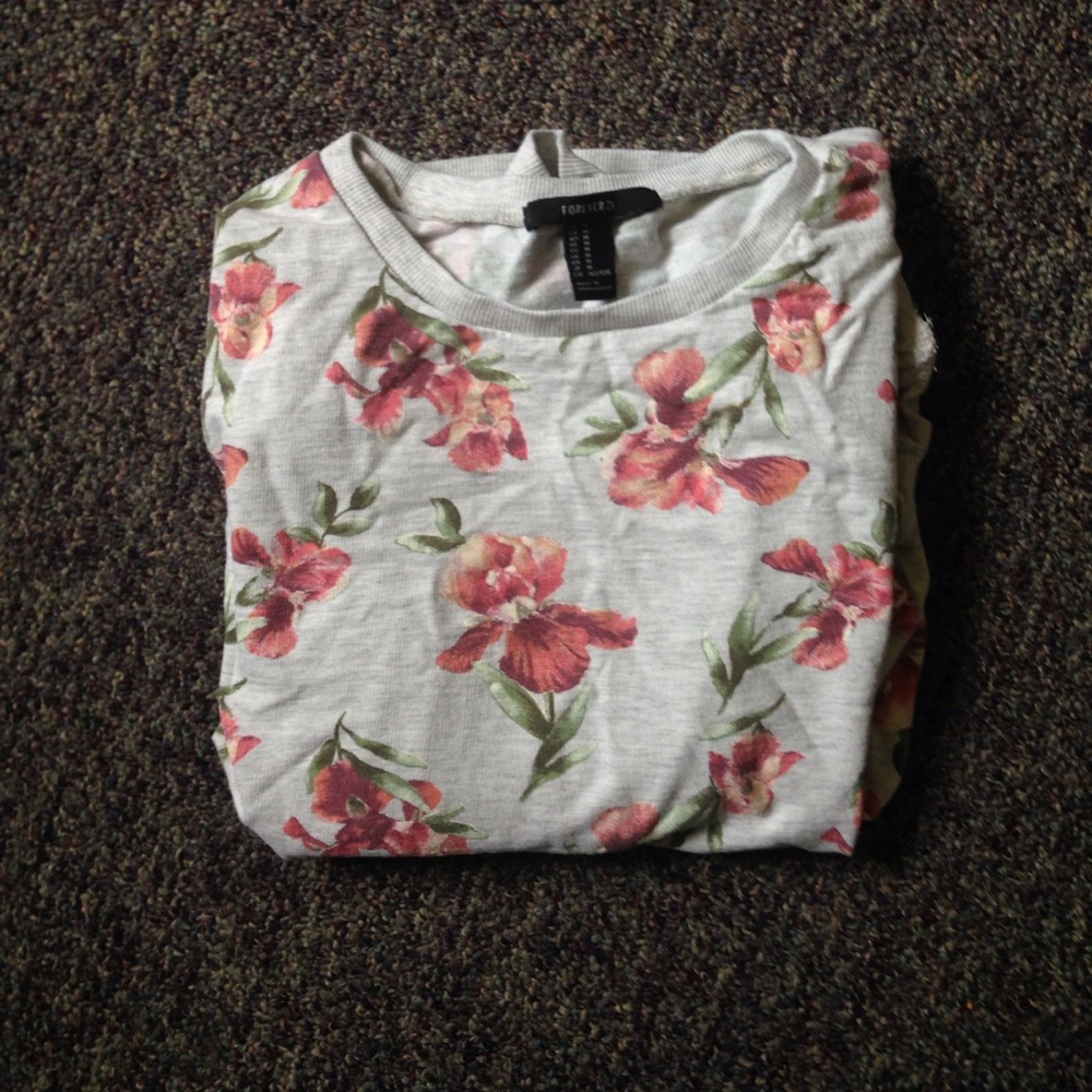 Forever 21 Floral Sweatshirt