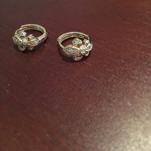 gold fleur de lis earrings