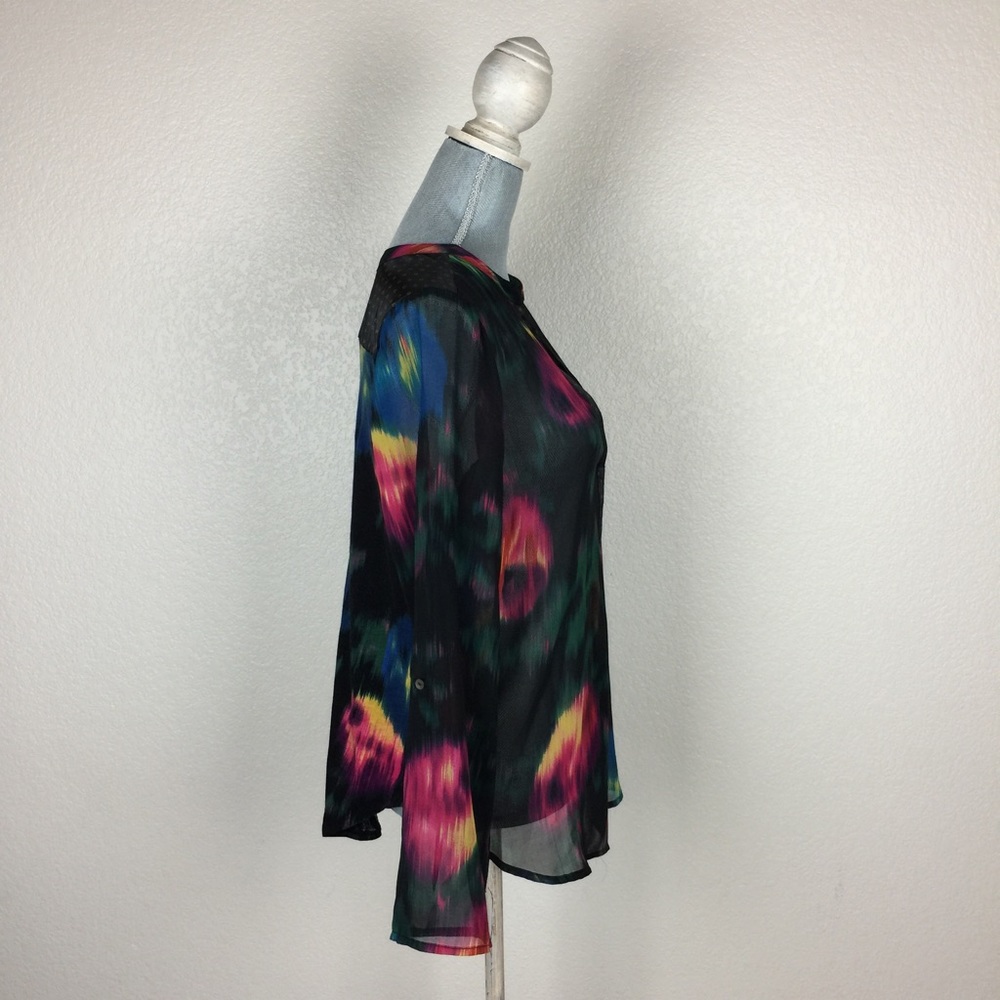 πTINY Anthropologie watercolor flower blouse - Picture 3 of 8