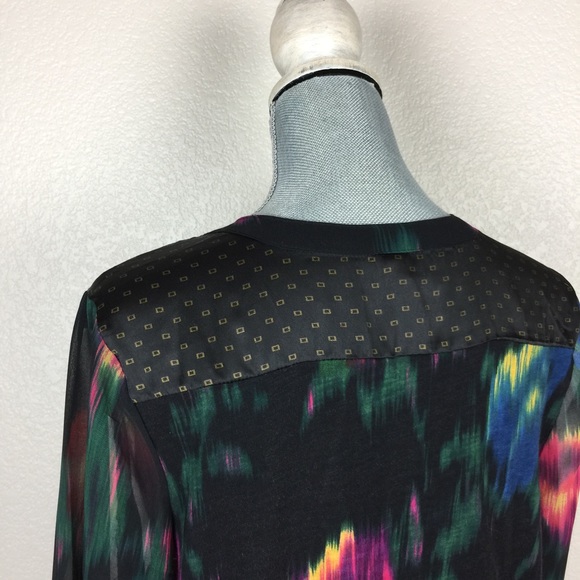 💋TINY Anthropologie watercolor flower blouse - Picture 5 of 8
