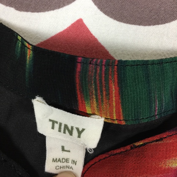 💋TINY Anthropologie watercolor flower blouse - Picture 6 of 8