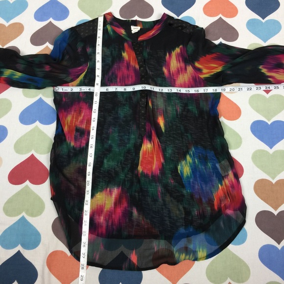 💋TINY Anthropologie watercolor flower blouse - Picture 7 of 8